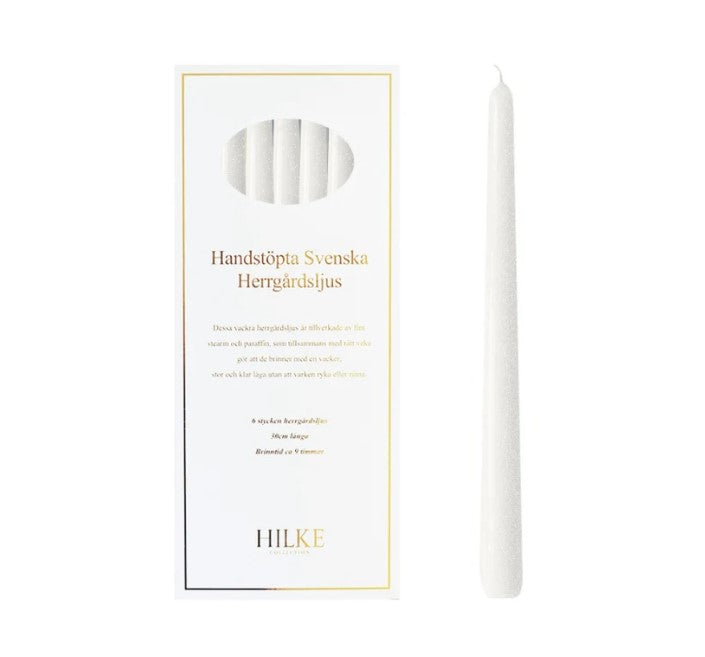 Hilke kerti 6 stk beige