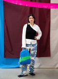 Wave & Greenscreen MEDIUM The New Foldable Backpack
