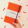 Stamford minnisbók - The Woven Cloth Notebook 13,5X21CM ( Tangerine ) - Appelsínugul