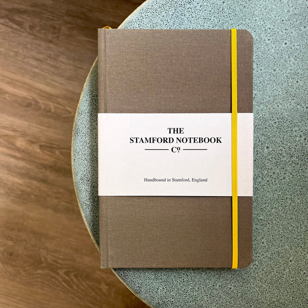 Stamford minnisbók - The Woven Cloth Notebook 13,5X21CM ( Khaki ) - Kakí