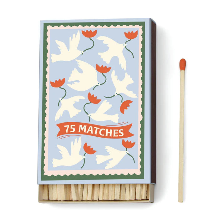 Adopo Boxed Matches "Flower" set of 75 matches