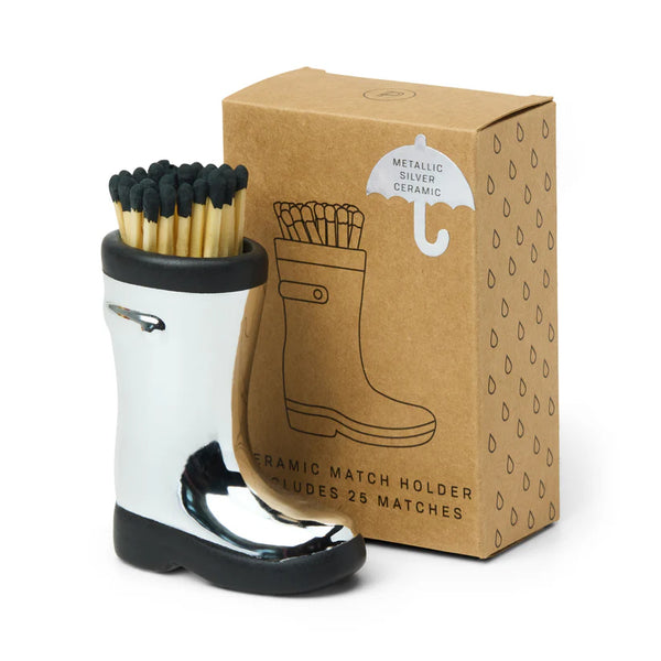 Wellington stígvéla eldspýtna haldari