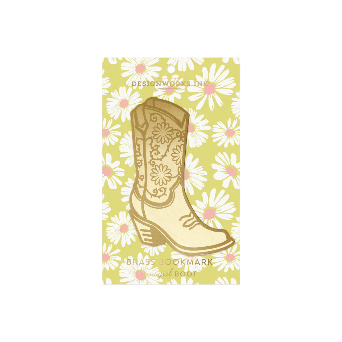Brass bókamerki - cowgirl boots