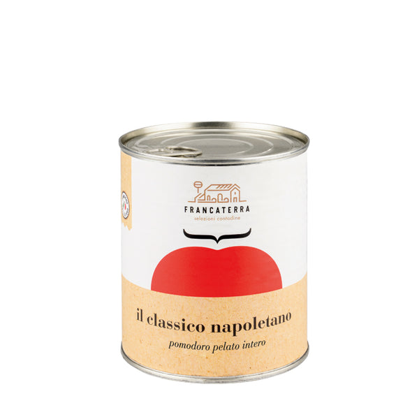 Francaterra - The classic Neopolitan - Heilir Tómatar í safa, 800 g