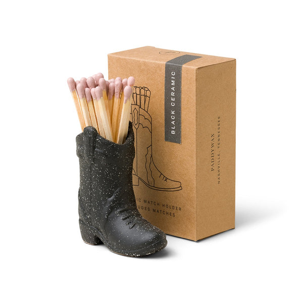Nashville ceramic boot match holderBLACK