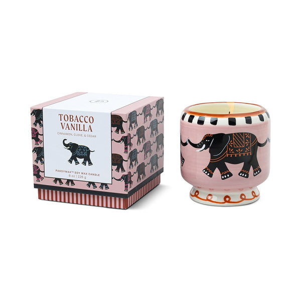 Elephant ceramic candle
