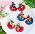 Parrots earrings / rauðir