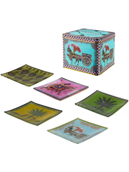 Glerdiskar - Caretto 5 stk í kassa