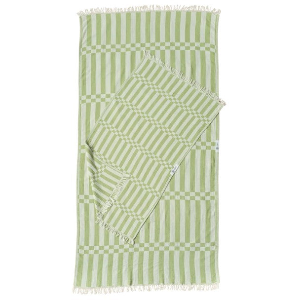 Stórt handklæði grænt