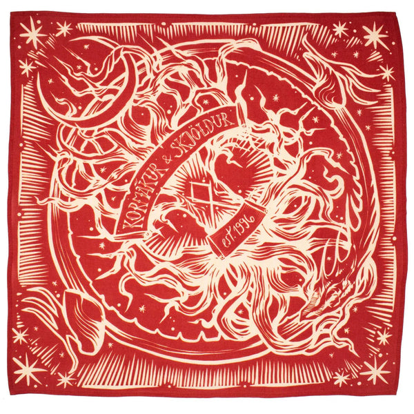 K&S Hálsklútur - Tré Bandana - Rauður