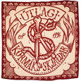 K&S Hálsklútur - Útlagi Bandana - Rauður/Rjómi