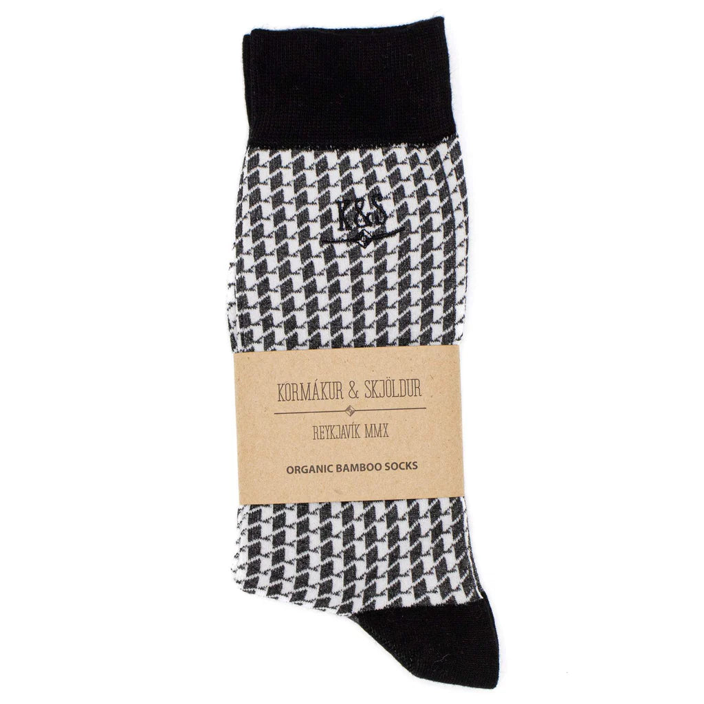 K&S sokkar - Houndstooth 41-45