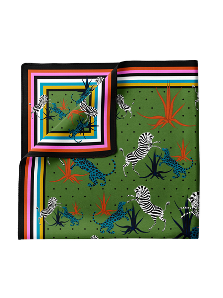 Vasaklútur jungle grænn 33X33cm