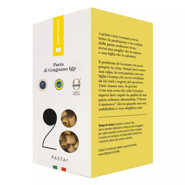28 Pastai Gragnano PGI Pasta - Tubetti Rigati, 500g