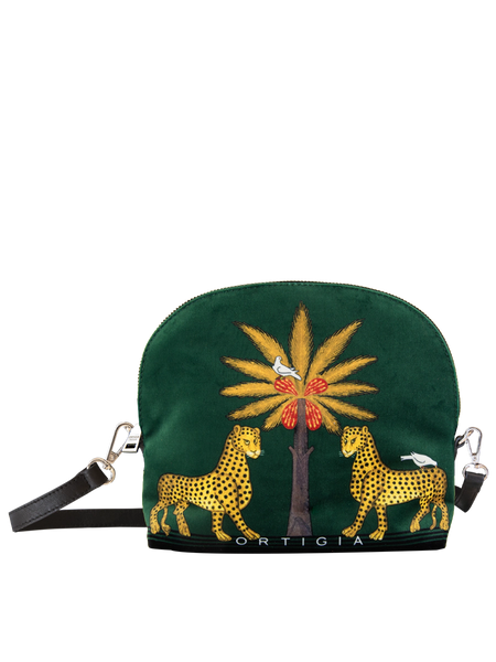 Flauel Axlartaska græn Jewel