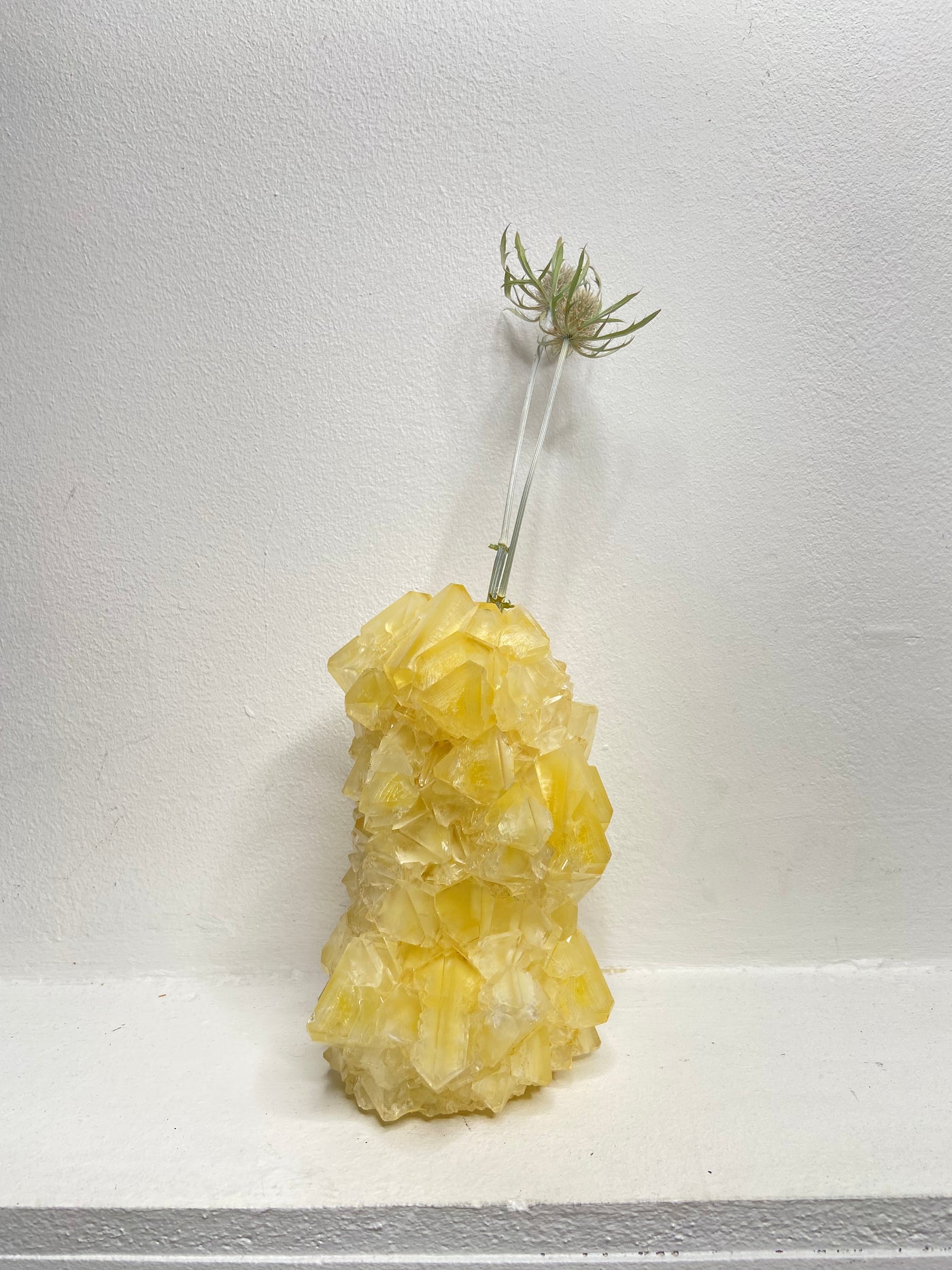 Chrystal vase mini gulur no3